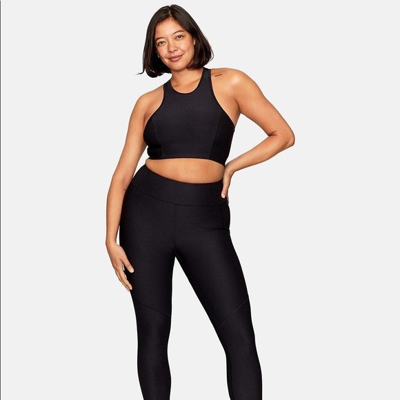 Outdoor Voices Athena Crop Top in Charcoal - Picture 4 of 15